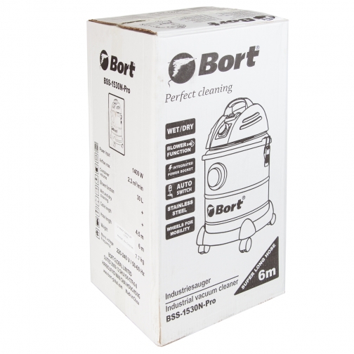 Пылесос для сухой и влажной уборки Bort BSS-1530N-Pro 6768686 6
