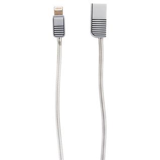 USB дата-кабель Remax Linyo Series Cable (RC-088i) LIGHTNING 2.1A круглый (1.0 м) Серебристый