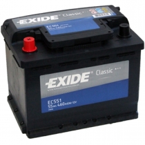 Аккумулятор EXIDE CLASSIC EC551 12V 55Ah 460A прямая полярность - EC551 EXIDE EC551