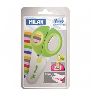 Ножницы детские Milan Funny с пластиковыми лезвиями, блистер (BWM10152)(ДС)