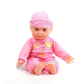 Пластмассовый пупс Let's Go - Baby, розовый, 29 см Shenzhen Toys