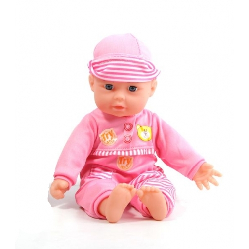 Пластмассовый пупс Let's Go - Baby, розовый, 29 см Shenzhen Toys 37720893
