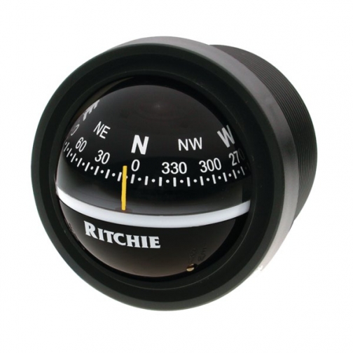 Ritchie Navigation Компас с конической картушкой Ritchie Navigation Explorer V-57.2 черный 70 мм 12 В устанавливается на переборку 1201258
