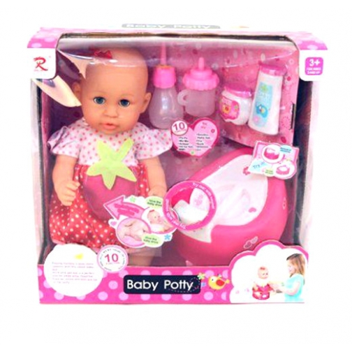 Кукла Baby Potty с аксессуарами (звук, пьет, писает), 35 см Shantou 37719744