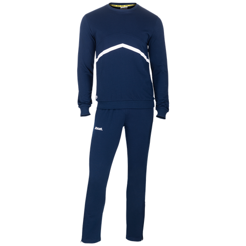 Тренировочный костюм детский Jögel Jcs-4201-091, хлопок, темно-синий/белый размер YM 42222237