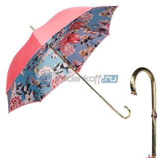 Зонт-трость "Пурпурный Букет", розовый