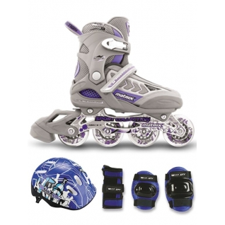 Набор ролики с защитой СК (Спортивная коллекция) MATRIX de Lux combo (фиолетовый)