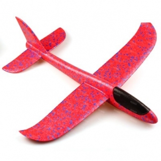 Планер-самолетик из пенопласта светящийся 48 см розовый No name