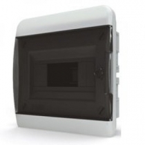 Бокс внутренний 8 модулей IP40, прозрачная черная дверца, Tekfor