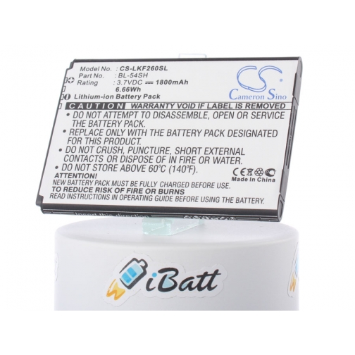 Аккумуляторная батарея iBatt для смартфона LG D722 G3 S. Артикул iB-M548 iBatt 5860057