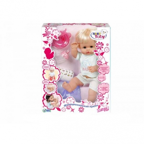 Функциональная кукла Baby Toby с аксессуарами (звук), 40 см Shenzhen Toys 37720371