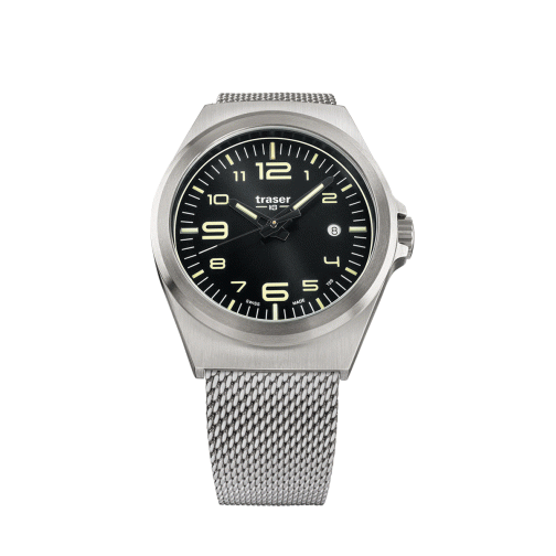 Часы Traser P59 Essential M BlackD, стальной браслет 37933330