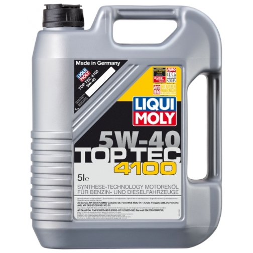 Моторное масло LIQUI MOLY Top Tec 4100 5W-40 5 литров 5927058