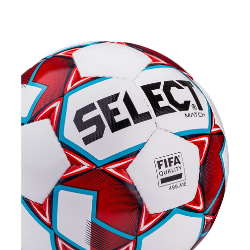 Мяч футбольный Select Match Fifa №5, белый/синий/красный (5) 42221030 1