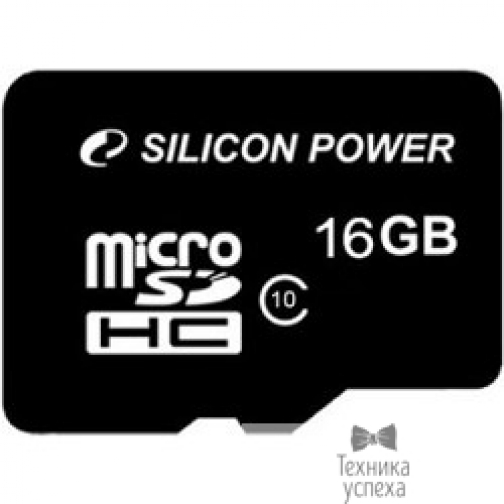 Silicon Power Micro SecureDigital 16Gb Silicon Power SP016GBSTH010V10 MicroSDHC Class 10 6872314