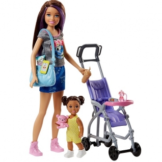 Куклы и пупсы Mattel Barbie Mattel Barbie FJB00 Барби Набор &quot;Няня&quot;