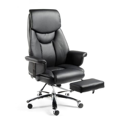Кресло офисное/Парламент/(black) сталь + хром/черная экокожа NORDEN Chairs 42859304