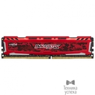 Crucial Crucial DDR4 DIMM 16GB BLS16G4D240FSE PC4-19200, 2400MHz, CL16, Ballistix Sport LT Red