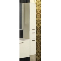 Шкаф - колонна Акватон Валенсия 75 белый жемчуг подвесной правый