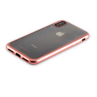 Чехол-накладка силикон Deppa Gel Plus Case D-85338 для iPhone XS/ X (5.8") 0.9мм Розовое золото матовый борт