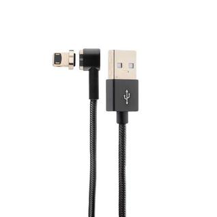 USB дата-кабель Hoco U20 L shape Magnetic adsorption Lightning (1.0 м) Черный