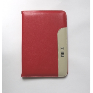 Оригинальный кожаный чехол книжка для Xiaomi MiPad 2 Mipad 3 (темно красный) Xiaomi