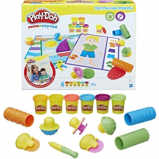 Пластилин Hasbro Play-Doh Hasbro Play-Doh B3408 Игровой набор "Текстуры и инструменты"