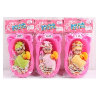 Пупс Baby Dolls с ванночкой Shenzhen Toys