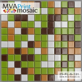 Мозаика MVA Print Микс 25-FL-S-131