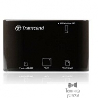 Transcend USB 2.0 Multi-Card Reader P8 All in 1 Transcend TS-RDP8K Black