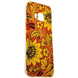 Чехол-накладка UV-print для HTC One M9 силикон (цветы) тип 39