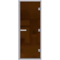 Дверь 60G для хамама (турецкой бани) 7х 19, бронза матовое