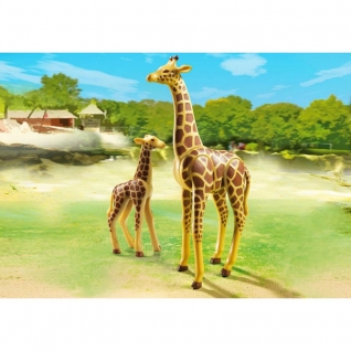 Конструктор Playmobil Зоопарк: Жираф со своим детенышем жирафом