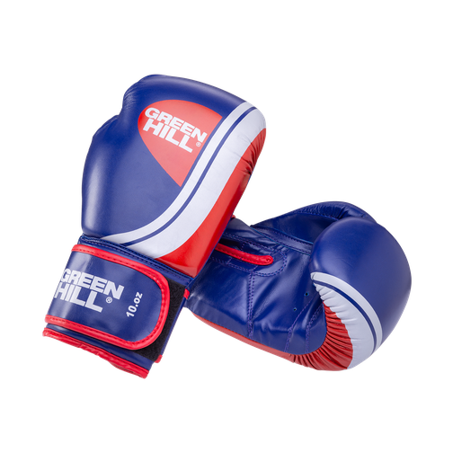 Перчатки боксерские Green Hill Knockout Bgk-2266, 8oz, к/з, синий 42300549 4