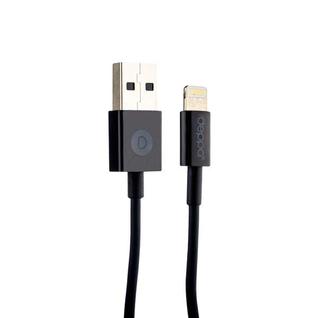 USB дата-кабель Deppa D-72131 MFI витой 8-pin Lightning 1.5м Черный