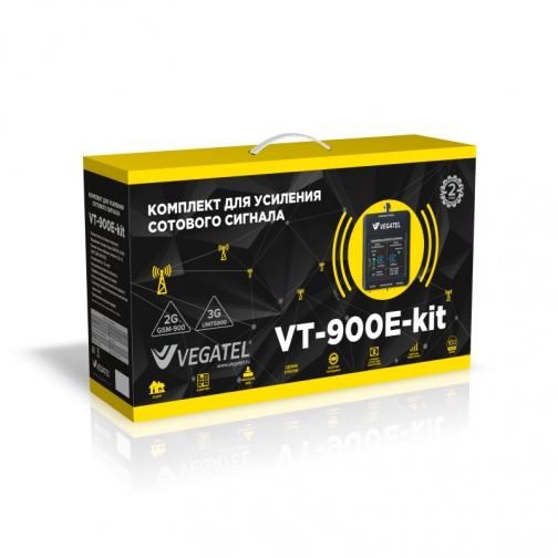 Усилитель сотовой связи VEGATEL VT-900E-kit (дом, LED) VEGATEL 9227376 2
