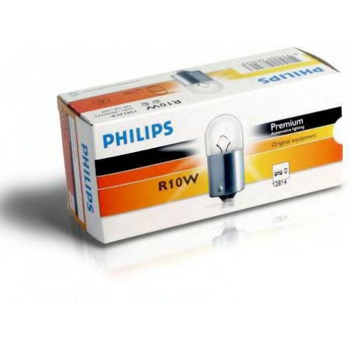 Лампа Philips 12V R10W 1 шт. 12814CP Philips 9065435 2