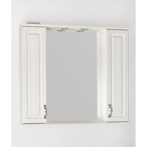 Зеркальный шкаф Style Line Олеандр-2 90/С, рельеф пастель 42403507