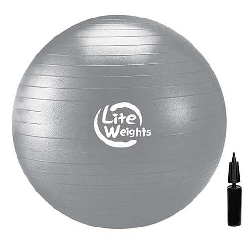 Мяч гимнастический Lite Weights 1868lw (85см, антивзрыв, с насосом, серебро) 42220172 4