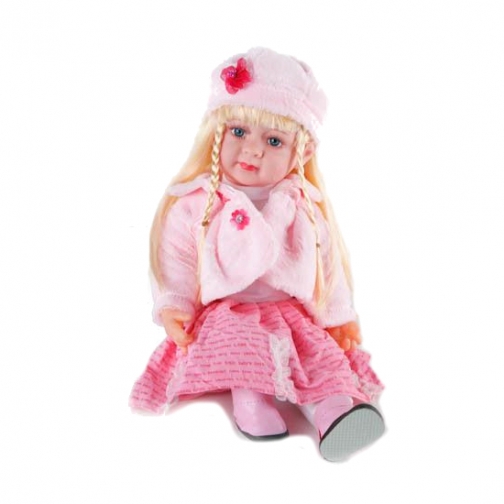 Интерактивная кукла с косичками в розовом наряде, 50 см Shenzhen Toys 37720352 1