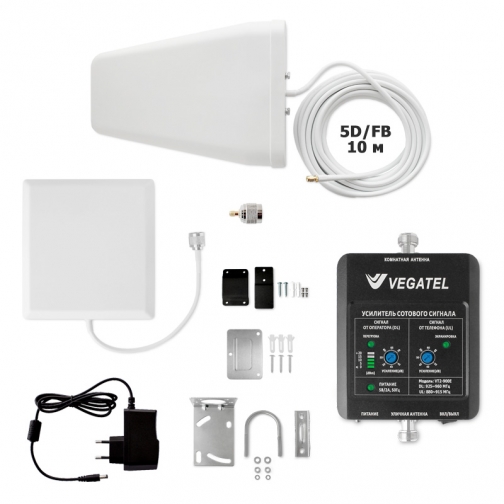 Усилитель сотовой связи VEGATEL VT2-900E-kit (дом, LED) VEGATEL 9251895 4