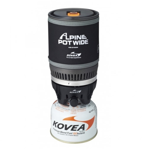 Горелка газовая + кастрюля Kovea Alpine Pot Wide (KB-0703W) мощность 1.02 ... 1391260