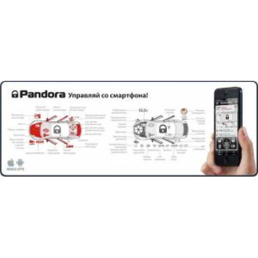Автосигнализация Pandora DXL 3910 PRO 2xCAN+GSM+LIN+Slave Pandora 833662 3