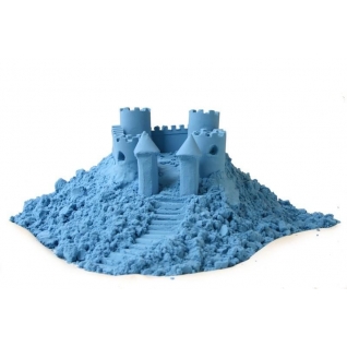 Домашняя песочница с формочками "Космический песок", голубой, 3 кг Волшебный мир