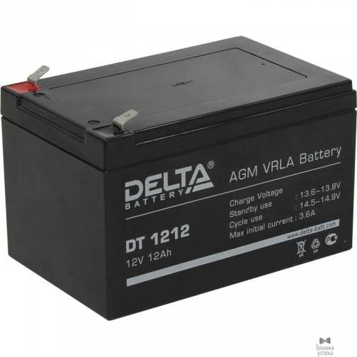 Delta Delta DT 1212 (12 А\ч, 12В) свинцово- кислотный аккумулятор 37593261