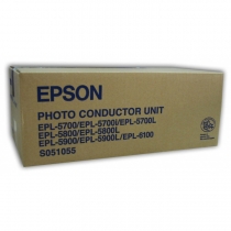 Драм-картридж Epson S051055 для Epson EPL 5700, 5800, 5900, 6100, оригинальный, (черный, 20000 стр.) 8483-01