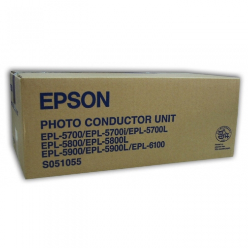 Драм-картридж Epson S051055 для Epson EPL 5700, 5800, 5900, 6100, оригинальный, (черный, 20000 стр.) 8483-01 850487