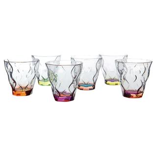 Набор стаканов ПМ: Грандлюкс Набор стаканов для виски RCR Riflessi Bicolour Цветные 300мл (6шт)