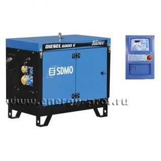 Электрогенератор SDMO Однофазный генератор DIESEL 6000 E SILENCE - AUTO