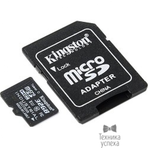 Kingston Micro SecureDigital 32Gb Kingston SDCIT/32GB MicroSDHC Class 10, U1 Industrial, SD adapter 36987687